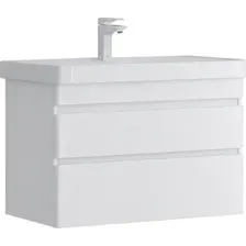 Тумба с умывальником EQUIL Eltoro White 70.2Y 9595 + Volna Найс 70 (подвесная)