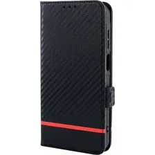 Чехол для телефона Case Book для Redmi 13C 4G/Poco C65/Poco M6 5G с магнитной застежкой (черный карбон)