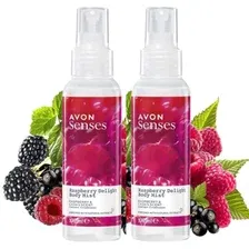 AVON Лосьон-спрей для тела "Малиновое удовольствие" 100 мл, 2 штуки