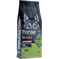 Сухой корм для собак Monge BWild Low Grain All Breeds Adult Wild Boar для всех пород с мясом дикого кабана 12 кг