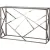 Консольный стол Stool Group Арт Деко 115x30 ECST-015-BG-SK (стекло Smoke/сталь темный хром)