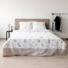 Комплект постельного белья Блакiт Флор Бязь 1.5сп 50х70 41242/0 / 487501/457981 К