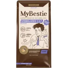 Сухой корм для кошек MyBestie Sterilized с лососем (8 кг)