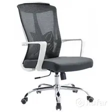 Офисное кресло SitUp Sigma white chrome (сетка black/black)