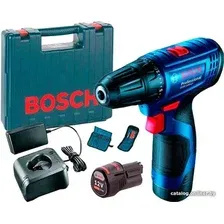 Дрель-шуруповерт Bosch GSR 120-LI Professional 06019G8002 (с 2-мя АКБ, кейс, оснастка)