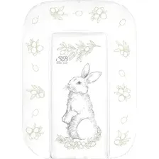 Пеленальный матрас Sweet Baby Foresta Magica Grigio Oliva 48x71 (заяц серый/оливковый)
