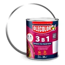 Грунт-эмаль по ржавчине Olecolor бел 2кг арт.4300005938