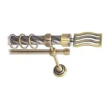 Карниз для штор Lm Decor Стайл 165 2р витой 25/16мм (антик, 1.6м)