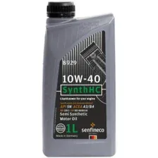 Senfineco Масло моторное SynthHC 10W-40 API SL ACEA A3/B4 1л