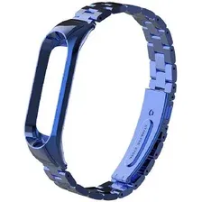 Браслет Mijobs блочный для Xiaomi Mi Band 3/4 (синий)