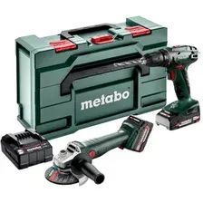 Набор электроинструмента Metabo Combo Set 2.4.3 18 V 685204500 (шуруповерт, болгарка, 2 АКБ, кейс)