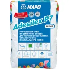 Клей для плитки Mapei Adesilex P7 (25кг, белый)