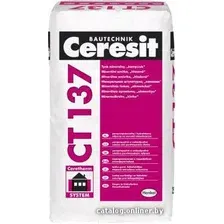 Декоративная штукатурка Ceresit CT 137. Под окраску (зерно 1.5 мм, 25 кг)