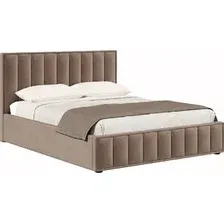 Кровать Хочу Домой Анкона с ПМ 160х200 (какао велюр 019)