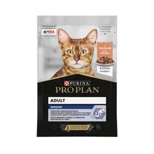 Влажный корм для кошек PURINA PRO PLAN Nutrisavour Housecat лосось в соусе пауч 85 г (7613034756282)