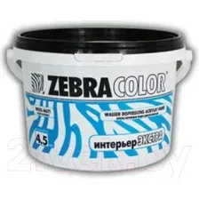 Краска Zebracolor Интерьер Экстра (4.5кг, белый)