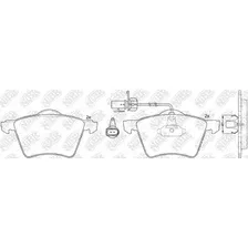 Тормозные колодки дисковые передняя ось NIBK PN0340W