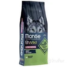 Сухой корм для собак Monge BWild Low Grain All Breeds Adult Wild Boar для всех пород с мясом дикого кабана 12 кг