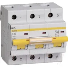 Выключатель автоматический IEK ВА 47-100 32А 3P 10кА С MVA40-3-032-C