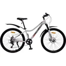 Велосипед DeltA Flex Pro 26 / FLEX PRO26.14.WT (26, белый, разобранный в коробке)