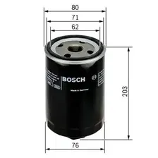 Фильтр масляный BOSCH 0 451 103 338 Audi 100/A6/S4/S6/V8 3.6/4.2 Quattro & 32V/40 91>