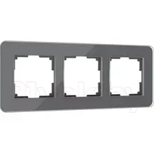 Рамка для выключателей и розеток Werkel Elite W0032440 (графит/стекло)