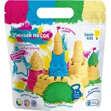 Кинетический песок Genio Kids Умный песок / SSR972 (зеленый, 1кг)