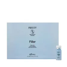 Лосьон в ампулах смываемый FILLER PURIFY KAARAL уплотняющий для волос с кератином и гиалуроновой кислотой, (12шт*10мл)
