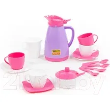 Набор игрушечной посуды Полесье Алиса на 4 персоны Pretty Pink / 40626