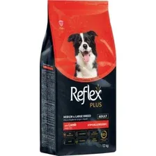 Сухой корм для собак Reflex Plus Для взрослых собак средних и крупных пород с ягненком и рисом 12 кг