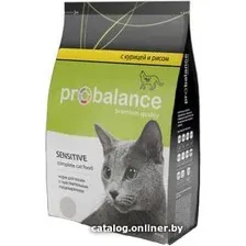 Сухой корм для кошек Probalance Sensitive с чувствительным пищеварением Курица и рис 1.8 кг