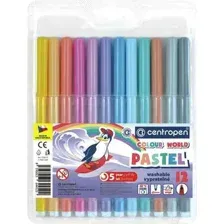 Фломастеры Centropen Colour World Pastel / 7550 1287 (12шт)