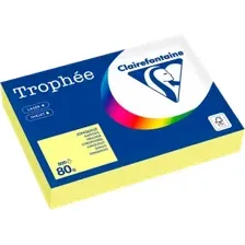 Офисная бумага Clairefontaine А4 80г/м2 1778PC (500л, пастельный лимонно-желтый)