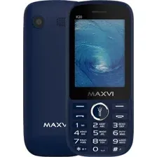 Кнопочный телефон Maxvi K20 (синий)