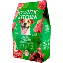 Корм для собак Country Kitchen говядина с томатами, 600 г
