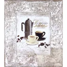 Картина Декарт Кофейник и чашечка эспрессо 8Л0396 (в раме)