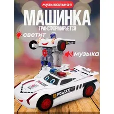 Робот машина Полицейский, трансформер, световые и звуковые эффекты, машина робот, машинки, машины, машинка игрушечная, подарок мальчику, подарок для мальчика, игрушки для мальчиков