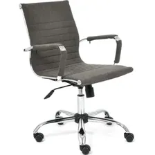 Офисное кресло TetChair Urban-Low (флок, серый)