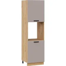 Шкаф напольный Трия Тиана 1П6 (дуб крафт золотой/мокко супермат)