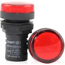 Лампа сигнальная Chint ND16-22DS/2 AC/DC 24В (R) 592938 (красный)