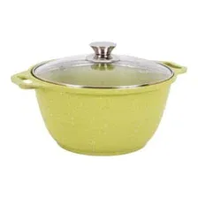 Кастрюля "Trendy style lime" 3 л (стеклянная крышка) Kukmara к31tsl