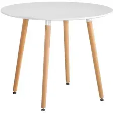 Кухонный стол Mio Tesoro ST-025 80x74 (белый/дерево)