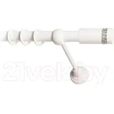 Карниз для штор Lm Decor Имидж 116 1р гладкий 25мм (белый глянец, 3м)