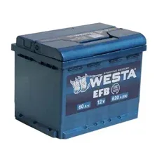 Автомобильный аккумулятор Westa EFB 6СТ-60 VLR Euro низкий (60 А·ч)