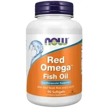 Омега 3, рыбий жир Red Omega (90 капс) / Now Foods