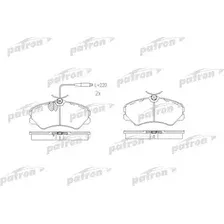 Тормозные колодки дисковые передняя ось PATRON PBP510