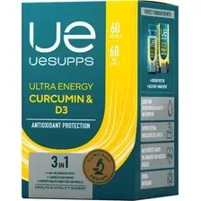 Витаминно-минеральный комплекс UESUPPS Ультра Энерджи Куркумин и Витамин D3 (60 капсул)