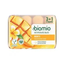 BioMio BIO-SOAP Натуральное мыло с баттером манго, 4*75 г