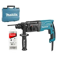 Перфоратор MAKITA HR 2470X20 и Набор буров MAKITA D-00703 5 штук (HR2470X20)
