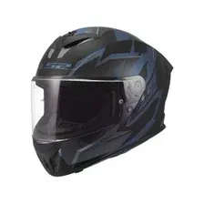 Мотошлем LS2 FF820 Rapid III Xtrem (L, черный/синий бензин)